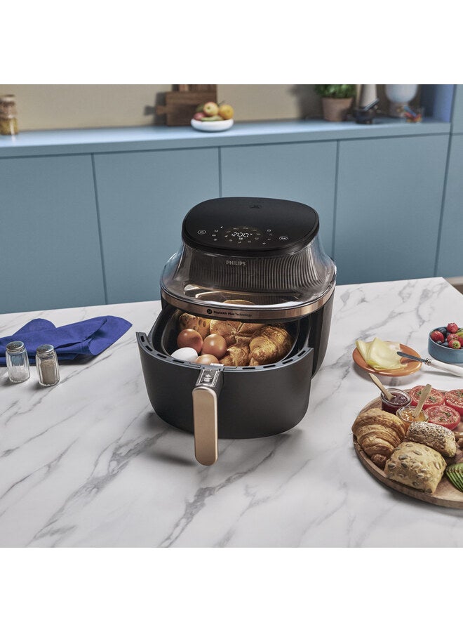 Airfryer XL - See-through Cooking Window, 16 Cooking Functions, Touchscreen, RapidAir Plus Technology, 6.2 L 1700 W NA332/00 Black