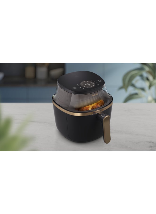 Airfryer XL - See-through Cooking Window, 16 Cooking Functions, Touchscreen, RapidAir Plus Technology, 6.2 L 1700 W NA332/00 Black