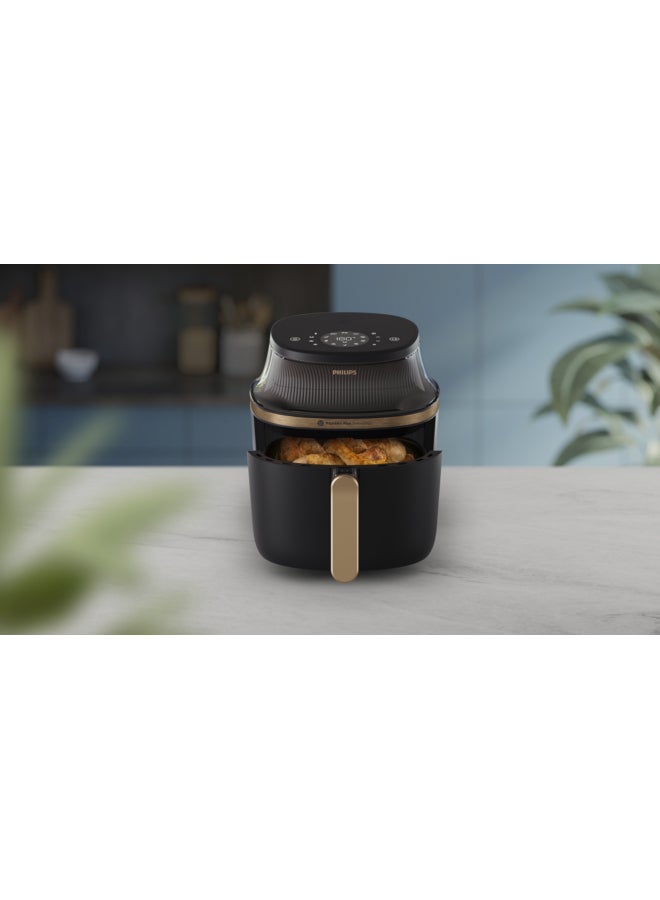 Airfryer XL - See-through Cooking Window, 16 Cooking Functions, Touchscreen, RapidAir Plus Technology, 6.2 L 1700 W NA332/00 Black