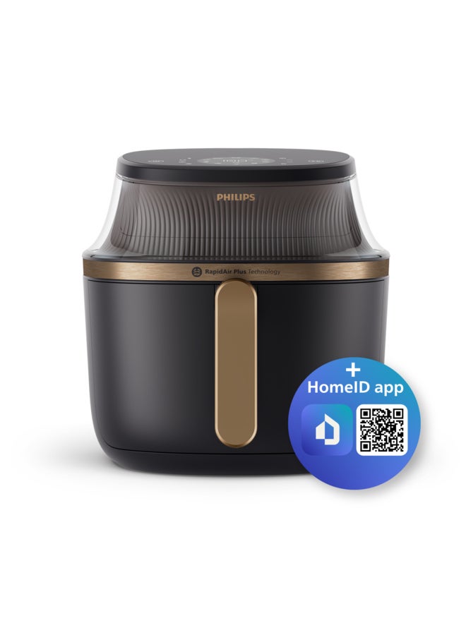 Airfryer XL - See-through Cooking Window, 16 Cooking Functions, Touchscreen, RapidAir Plus Technology, 6.2 L 1700 W NA332/00 Black