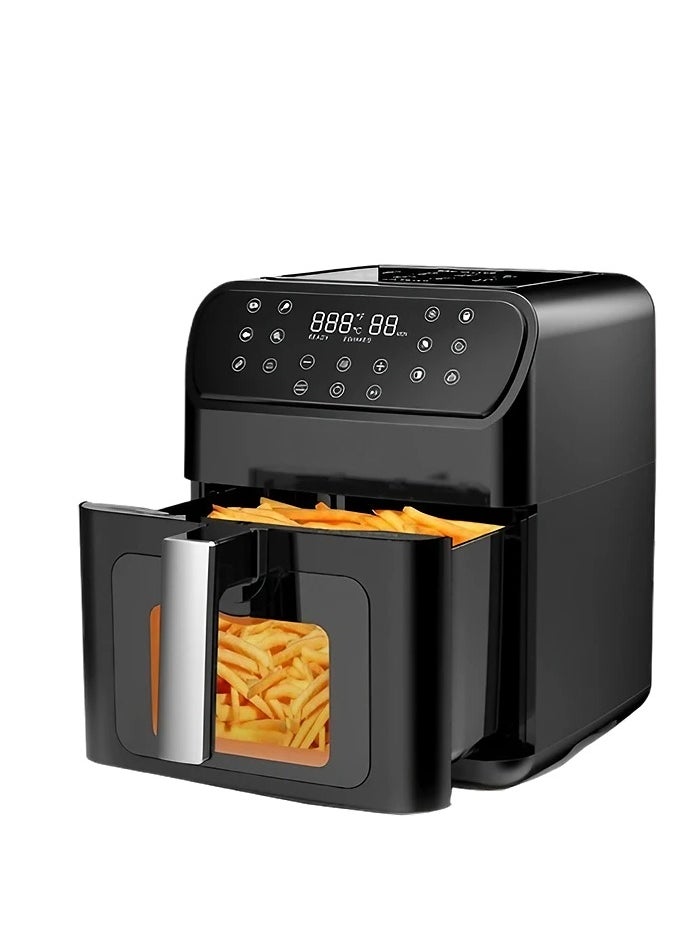 Digital Air Fryer Oven With Clear Window And Internal Light,Cooking with Rapid Air Convection Technology,Crisp Results,12 Program 5L Capacity1500 W