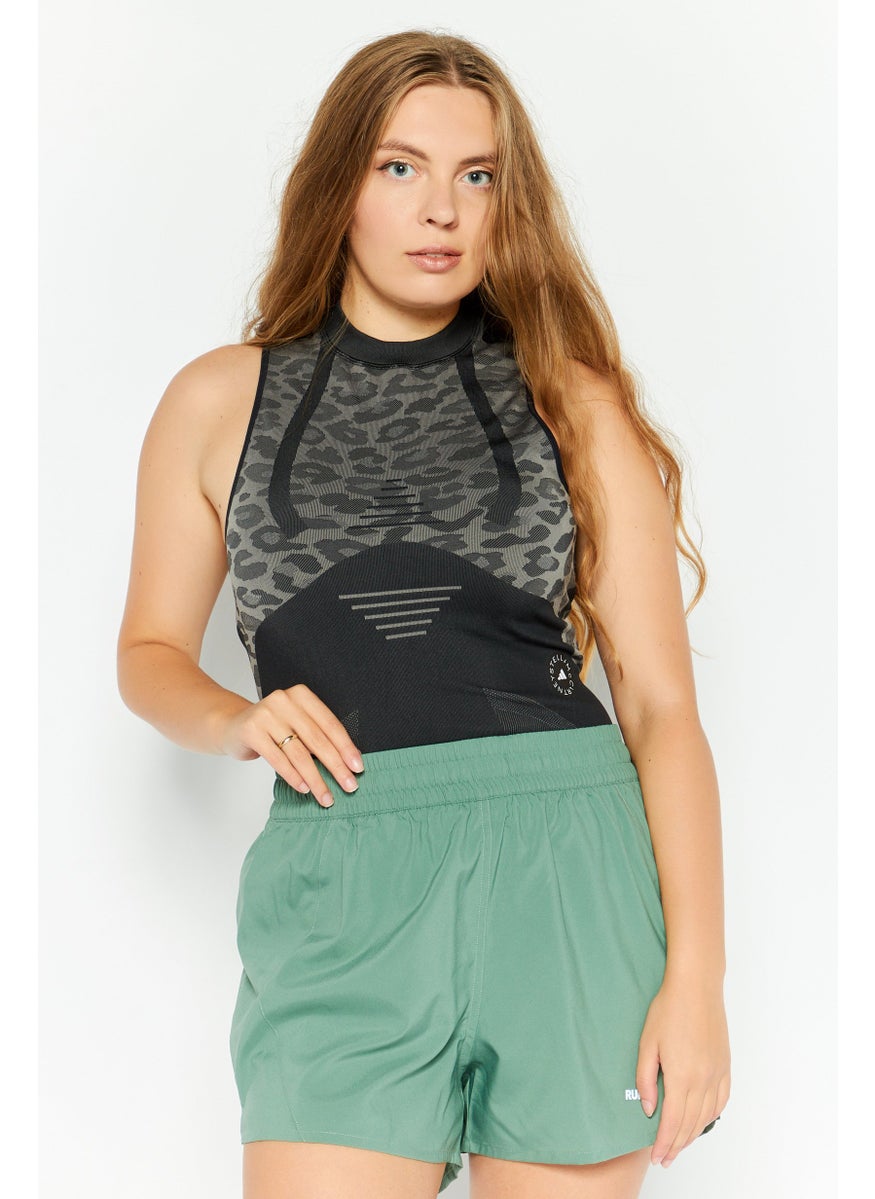 Women Sportswear Fit Sleeveless Training Top, Black
