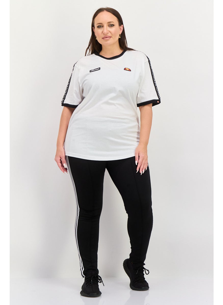 Women Sportswear Fit Short Sleeves Outdoor T-shirt, White