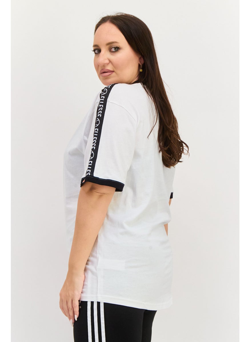 Women Sportswear Fit Short Sleeves Outdoor T-shirt, White