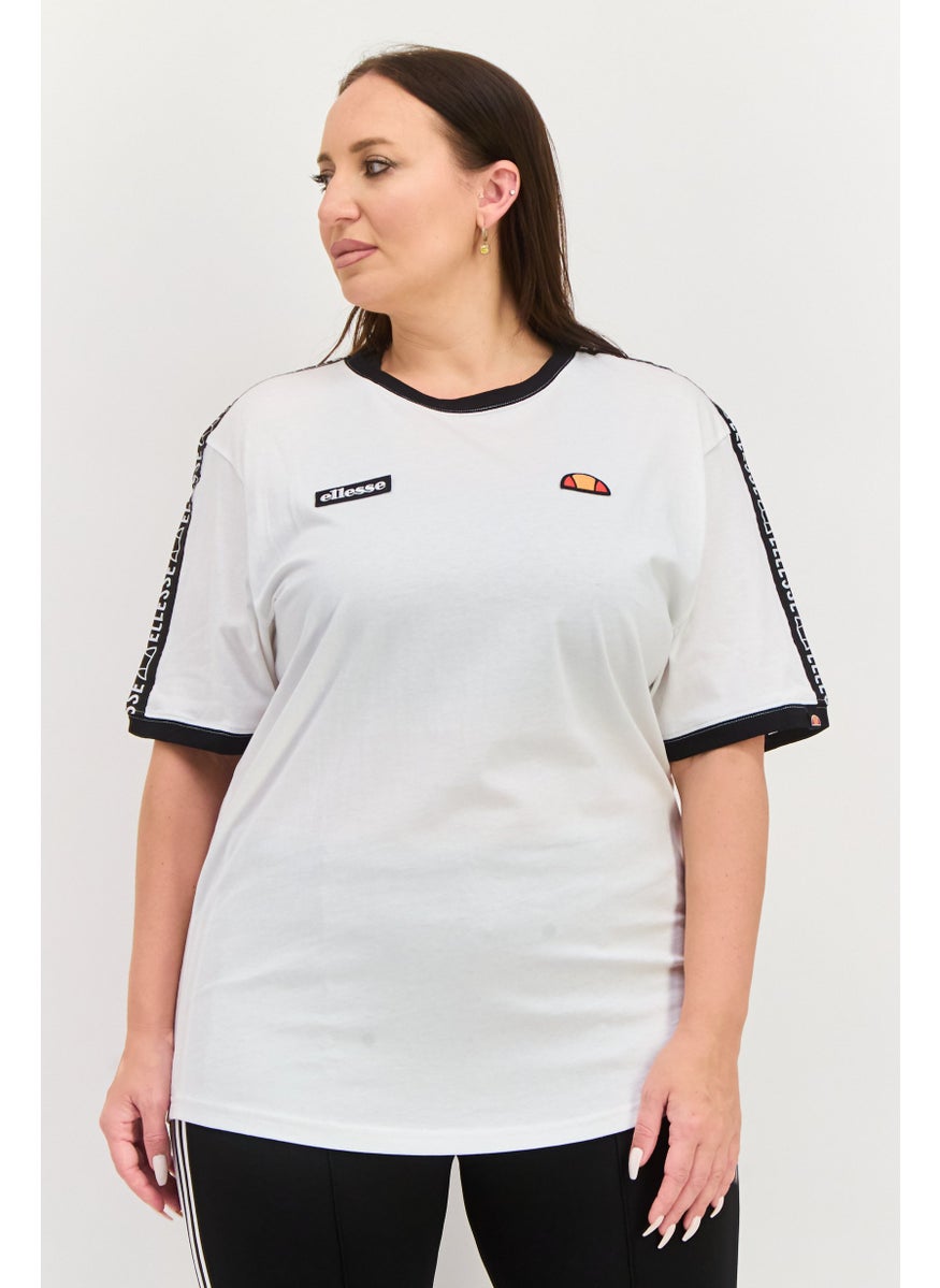 Women Sportswear Fit Short Sleeves Outdoor T-shirt, White