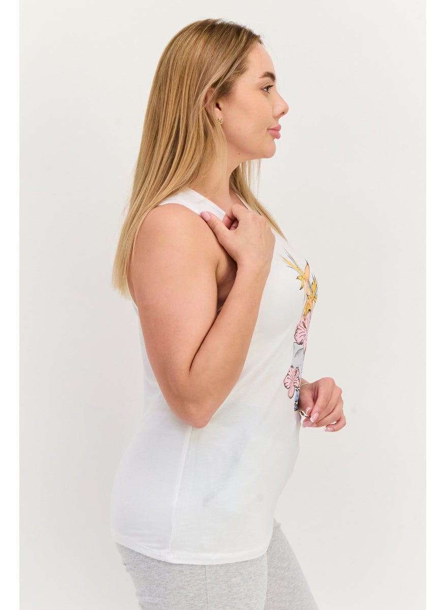 Women Sportswear Fit Sleeveless Training Top, White