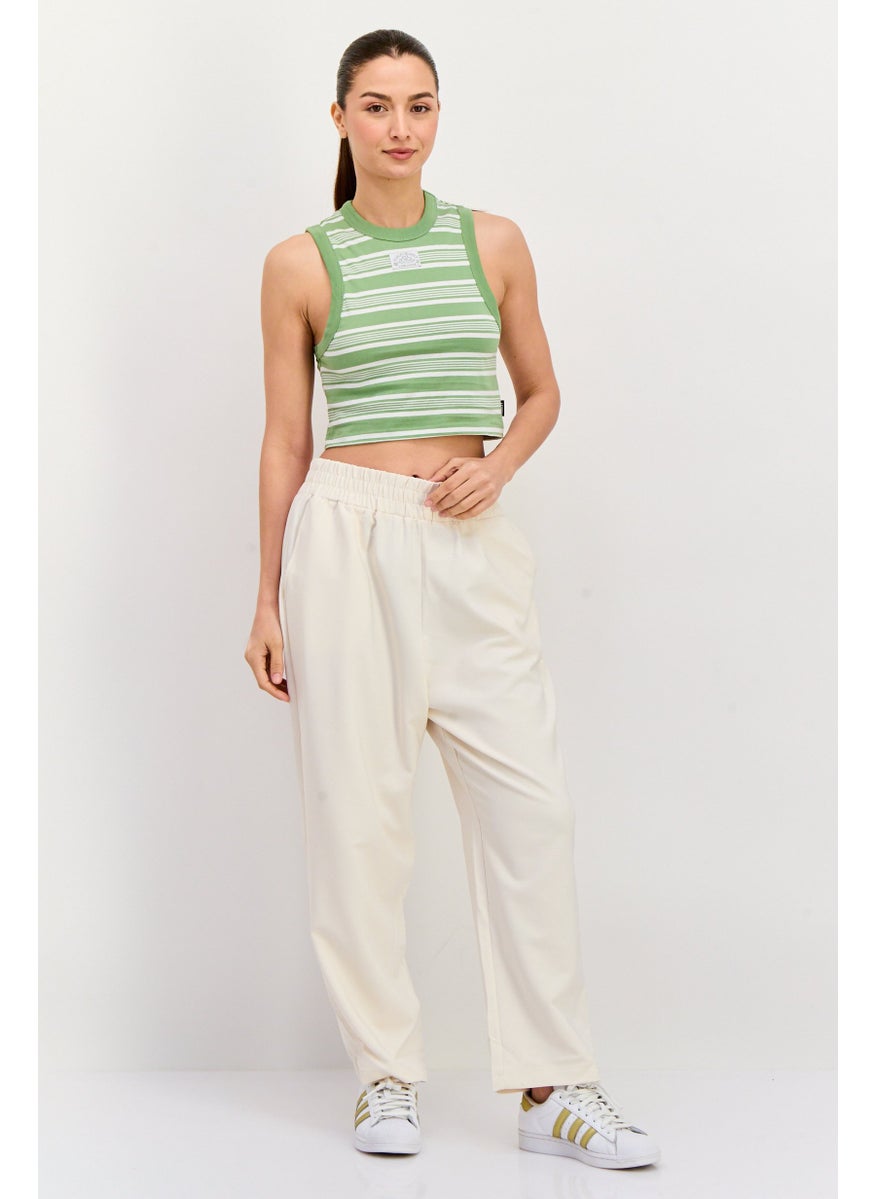 Women Sportswear Fit Sleeveless Outdoor Top, Green