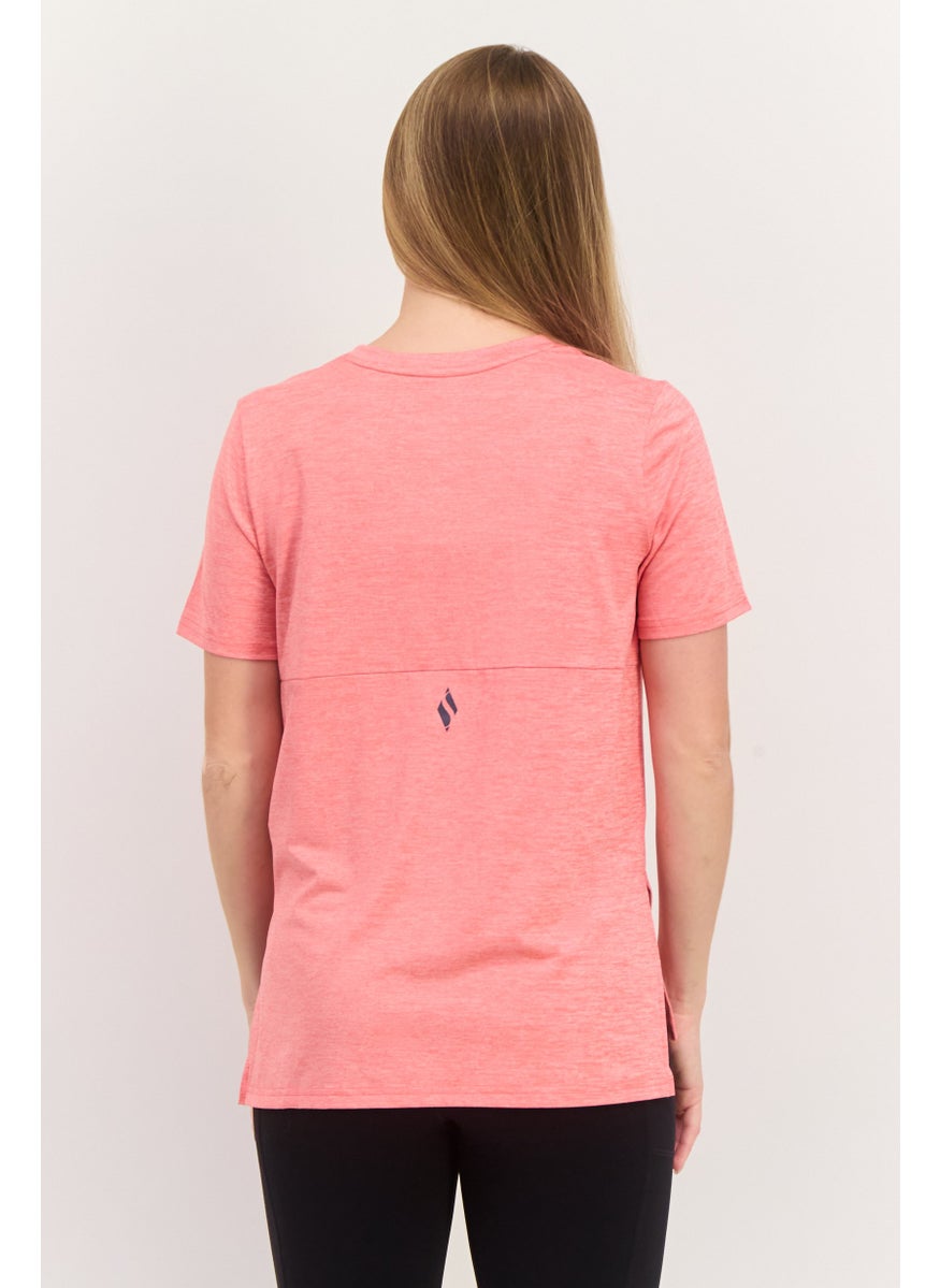 Women Sportswear Fit Short Sleeve Training T-Shirt, Coral