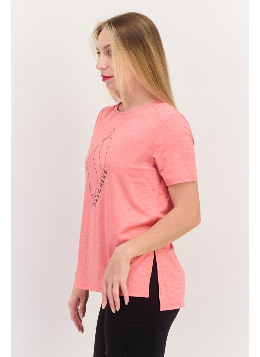 Women Sportswear Fit Short Sleeve Training T-Shirt, Coral