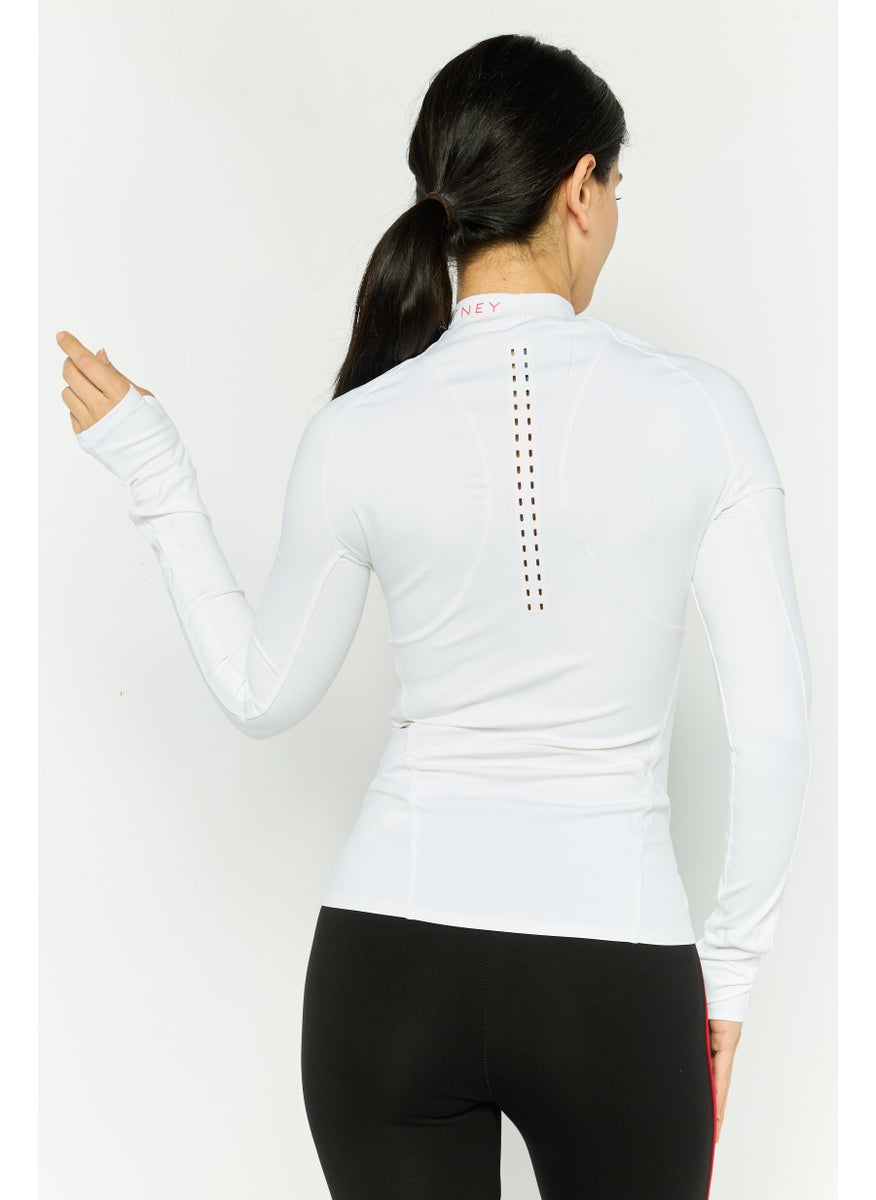 Women Sportswear Fit Long Sleeves Training Top, White
