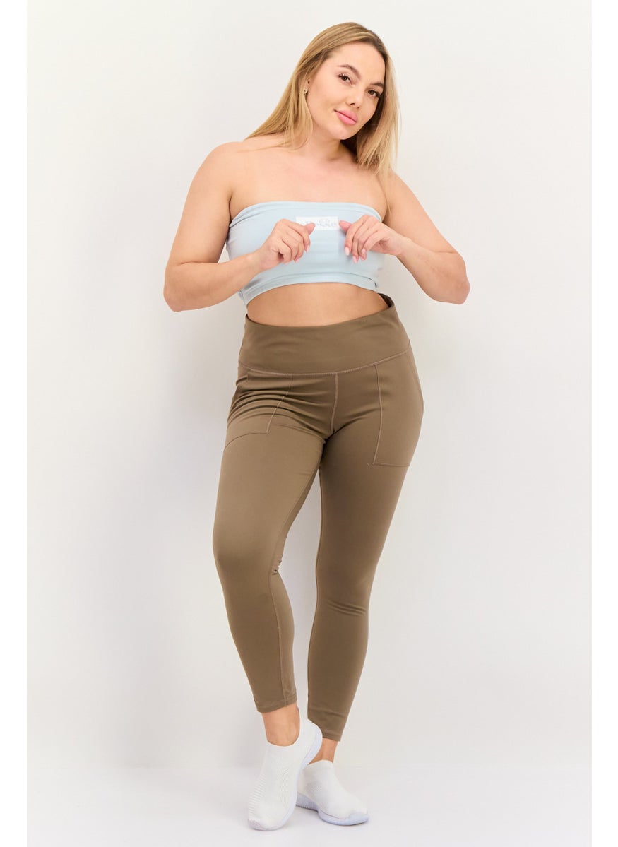 Women Sportswear Fit Strapless Training Top, Light Green