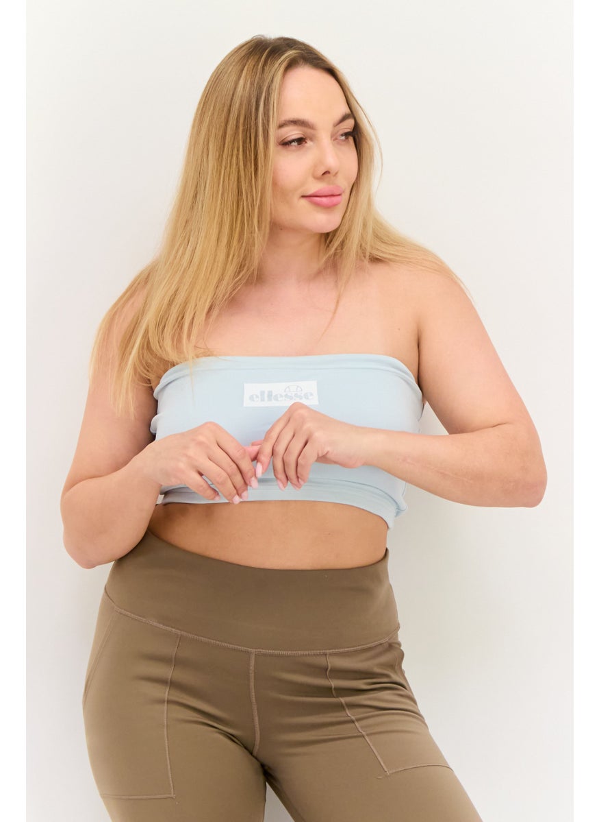 Women Sportswear Fit Strapless Training Top, Light Green