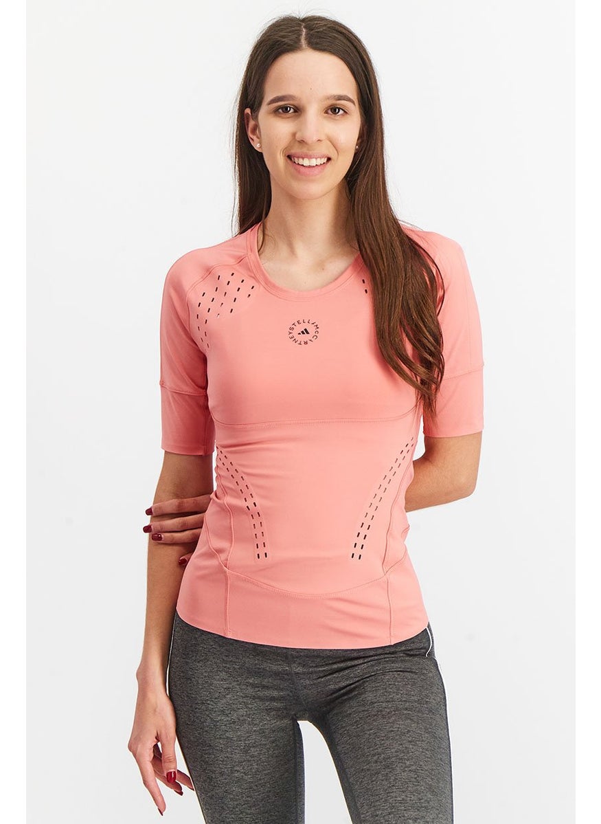 Women Sportwear Fit Short Sleeve Training T-Shirt, Pink