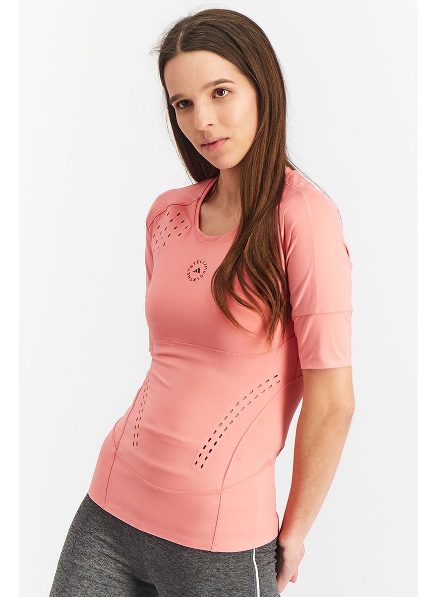 Women Sportwear Fit Short Sleeve Training T-Shirt, Pink