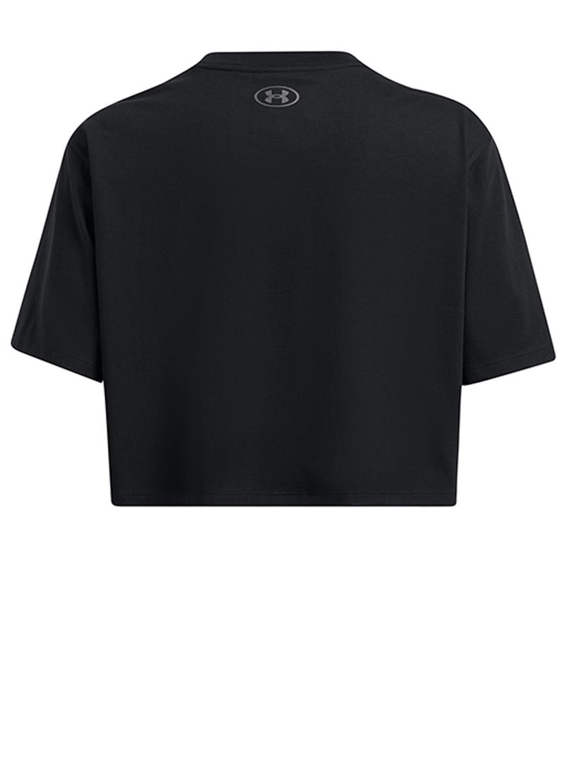 Boxy Crop Branded T-shirt