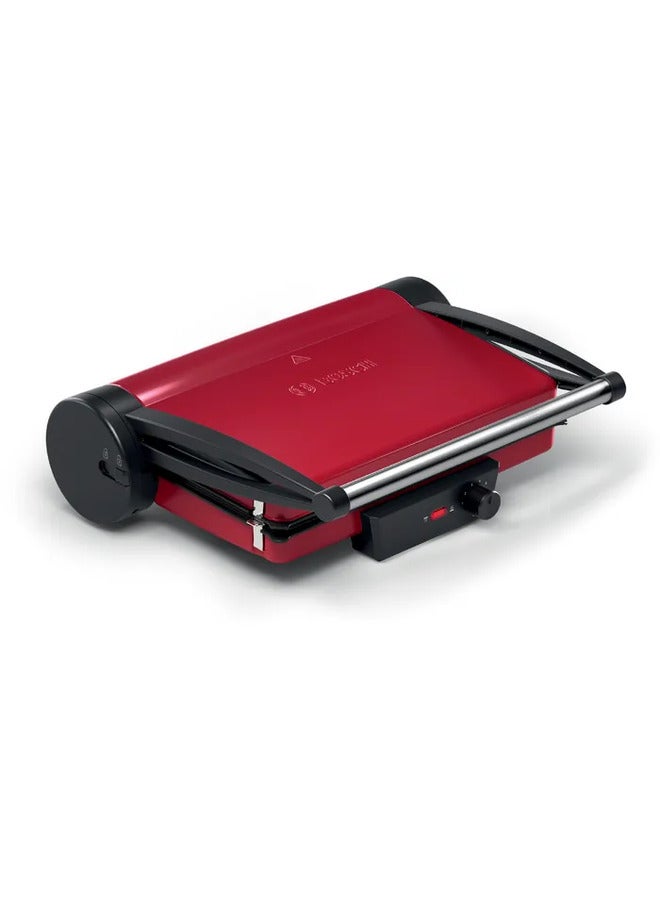 Electric Contact Toaster Grill Steel Body 2000 W TCG4104GB Red