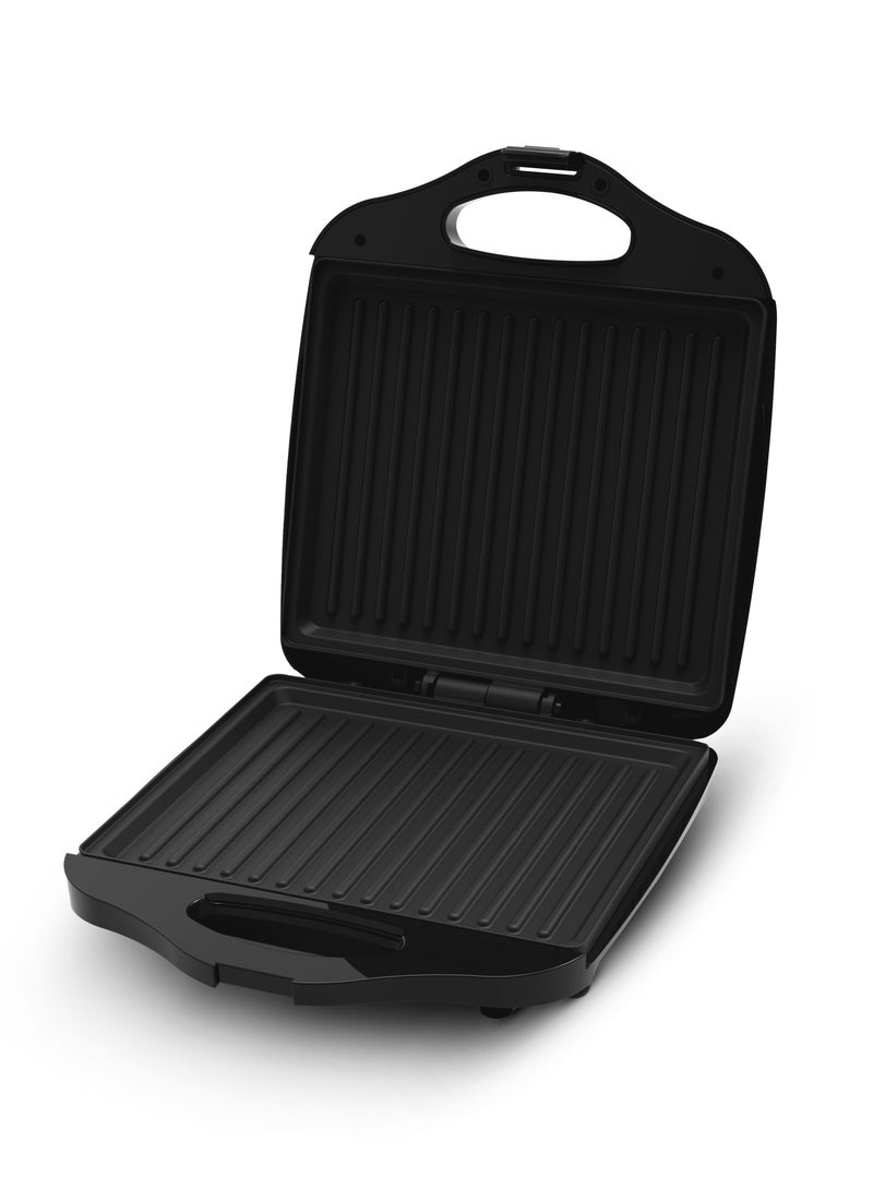 4-Slice Non-Stick Grill-Sandwich & Panini Maker 1400 W OMGM7012 Black