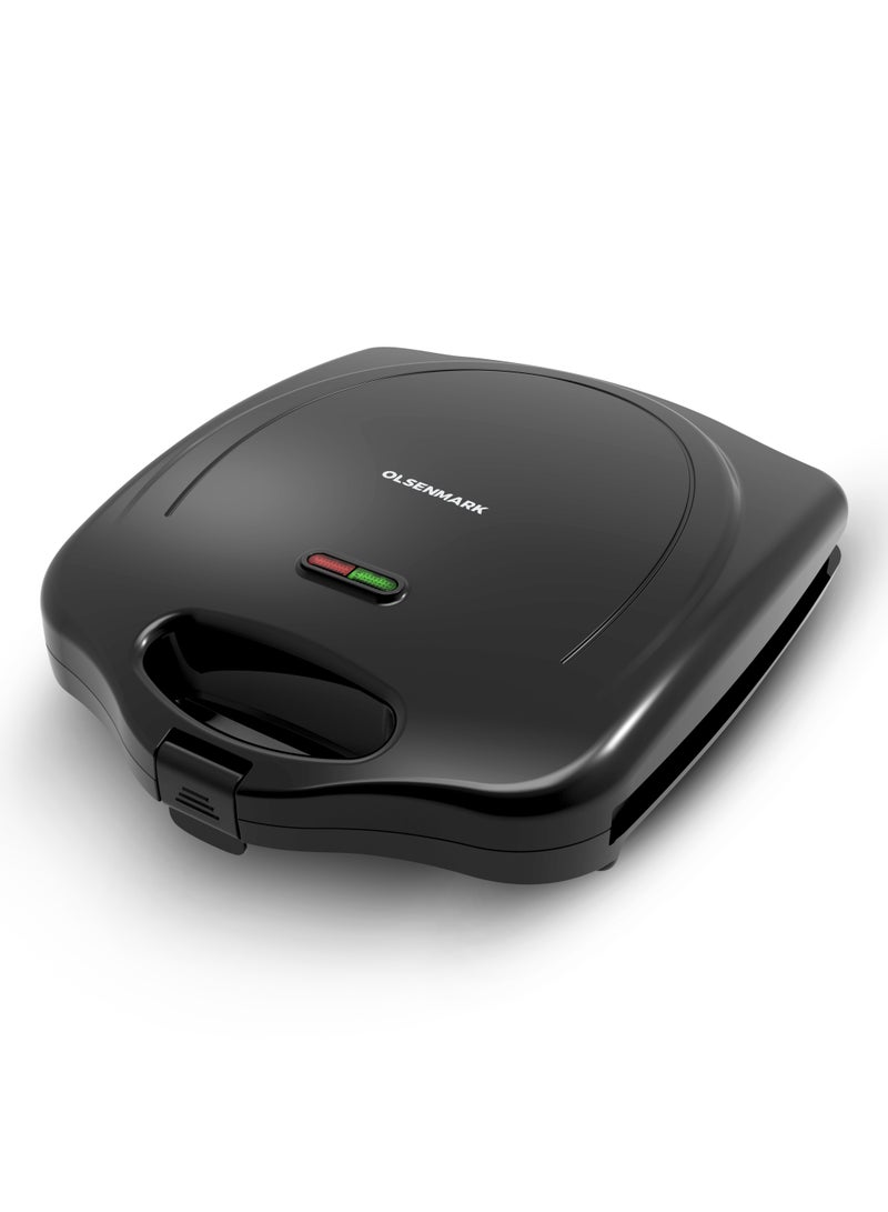 4-Slice Non-Stick Grill-Sandwich & Panini Maker 1400 W OMGM7012 Black