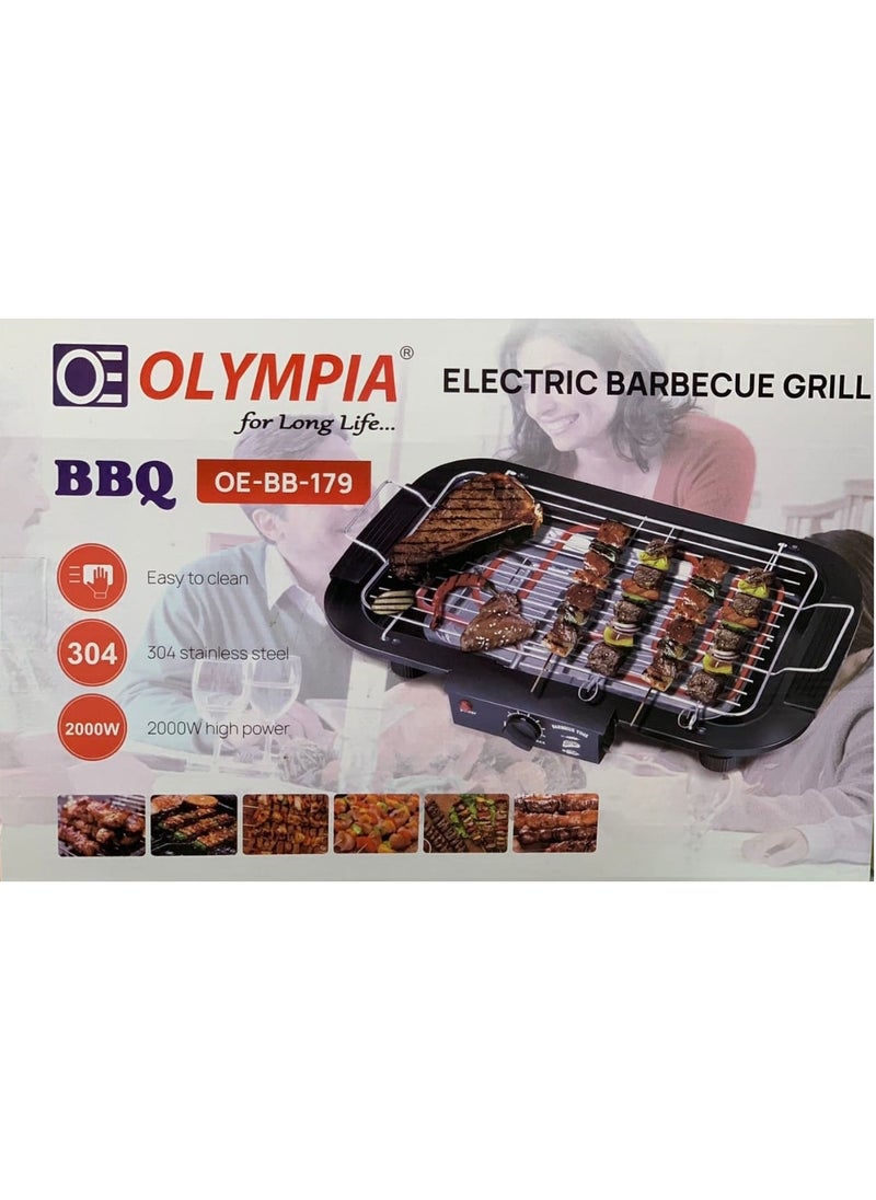 Electric Barbeque Grill Electronic PAN with Power Indicator Light - BBQ Grill Tandoori Maker