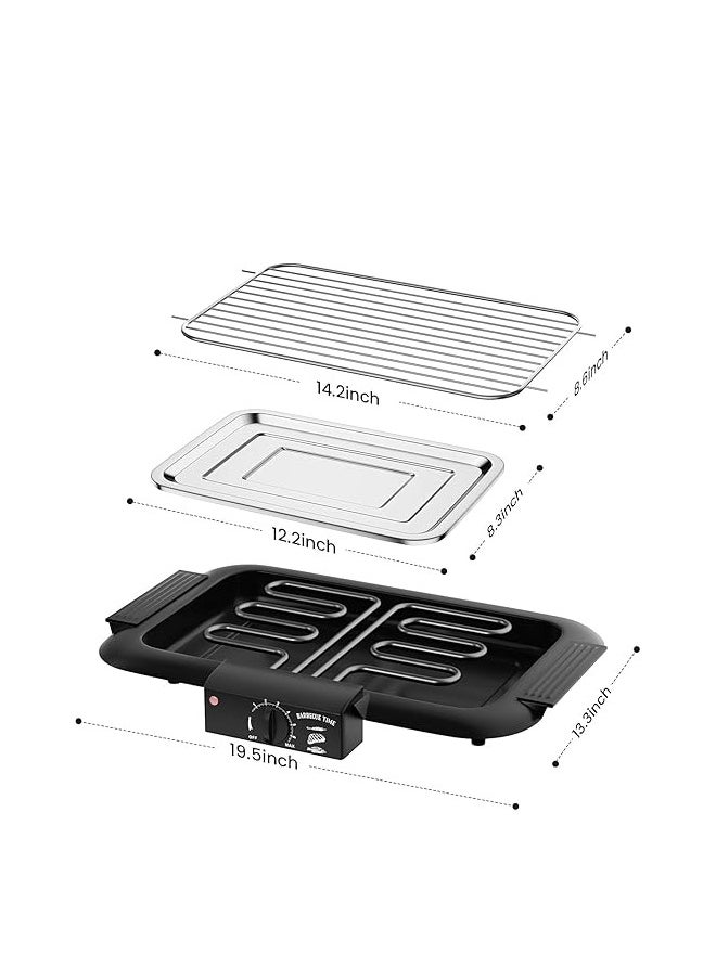 Electric Barbeque Grill Electronic PAN with Power Indicator Light - BBQ Grill Tandoori Maker