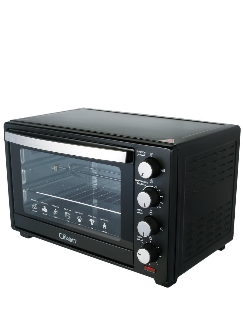 Uses Convection Heating for Faster Cooking Variable Temperature Control (150-2500C) 30 L 1600 W CK4312-M Black