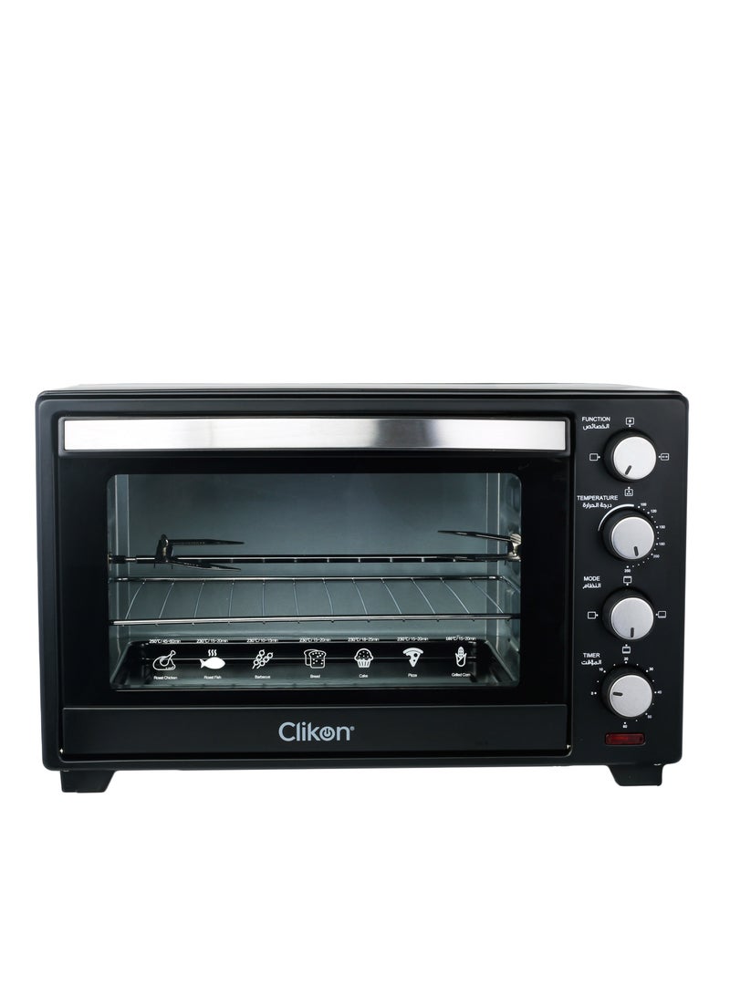 Uses Convection Heating for Faster Cooking Variable Temperature Control (150-2500C) 30 L 1600 W CK4312-M Black