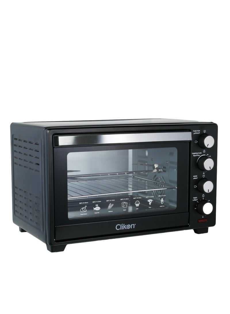Uses Convection Heating for Faster Cooking Variable Temperature Control (150-2500C) 30 L 1600 W CK4312-M Black