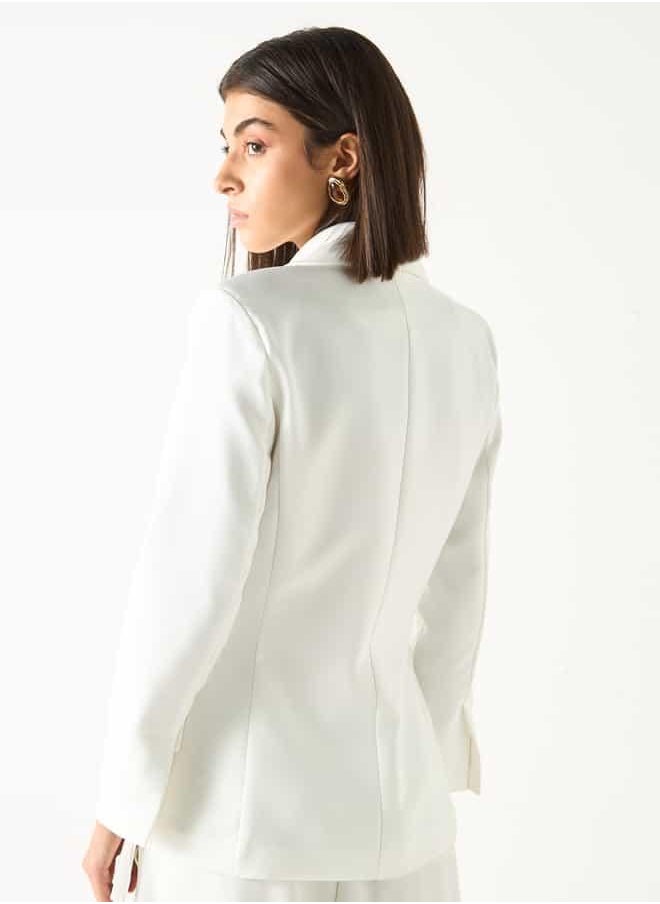 2Xtremz Shawl Lapel Blazer with Pleated Accent