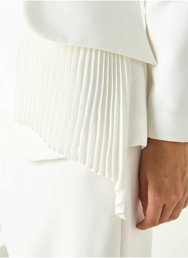 2Xtremz Shawl Lapel Blazer with Pleated Accent