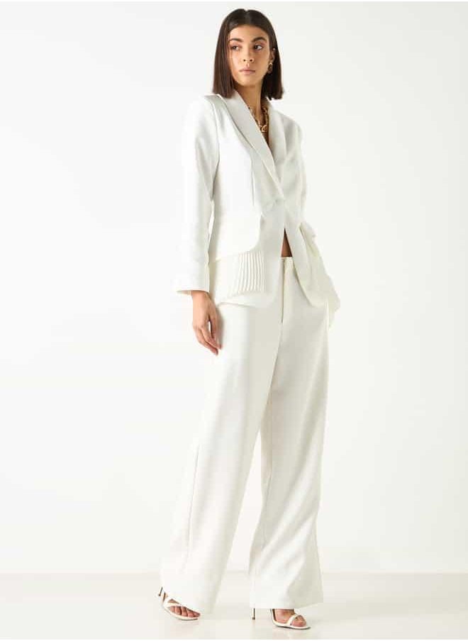 2Xtremz Shawl Lapel Blazer with Pleated Accent