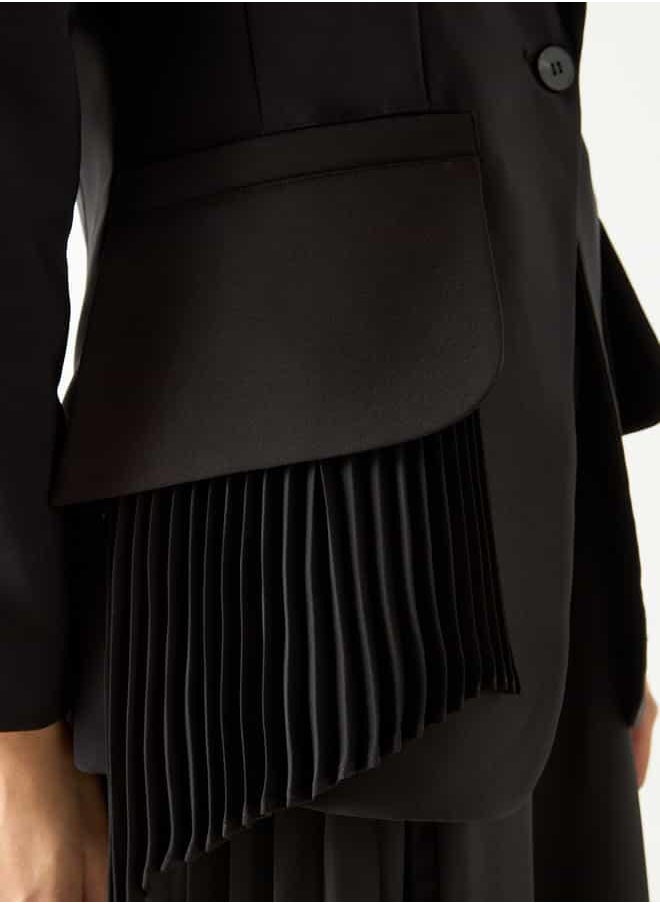 2Xtremz Shawl Lapel Blazer with Pleated Accent