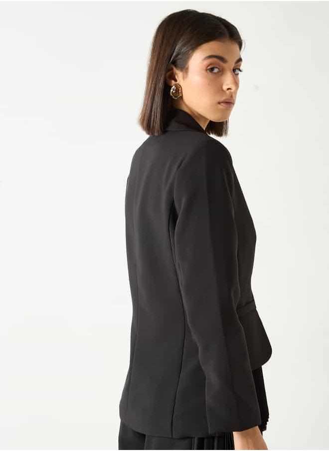 2Xtremz Shawl Lapel Blazer with Pleated Accent
