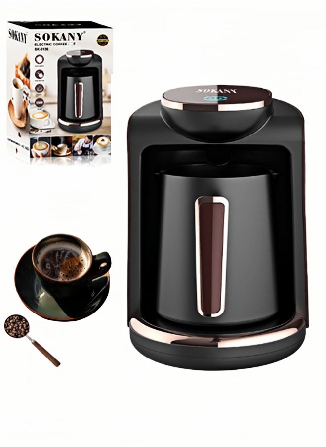 Turkish Coffee Maker,Electric Coffee Pot,Coffee Making Machine 4Cups, for Home and Office 250ml, 550W