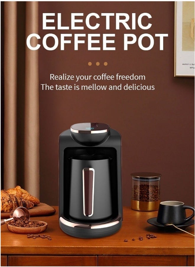 Turkish Coffee Maker,Electric Coffee Pot,Coffee Making Machine 4Cups, for Home and Office 250ml, 550W