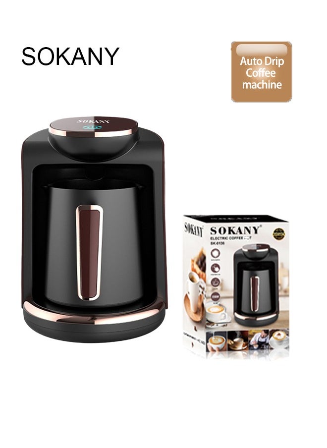 Turkish Coffee Maker,Electric Coffee Pot,Coffee Making Machine 4Cups, for Home and Office 250ml, 550W