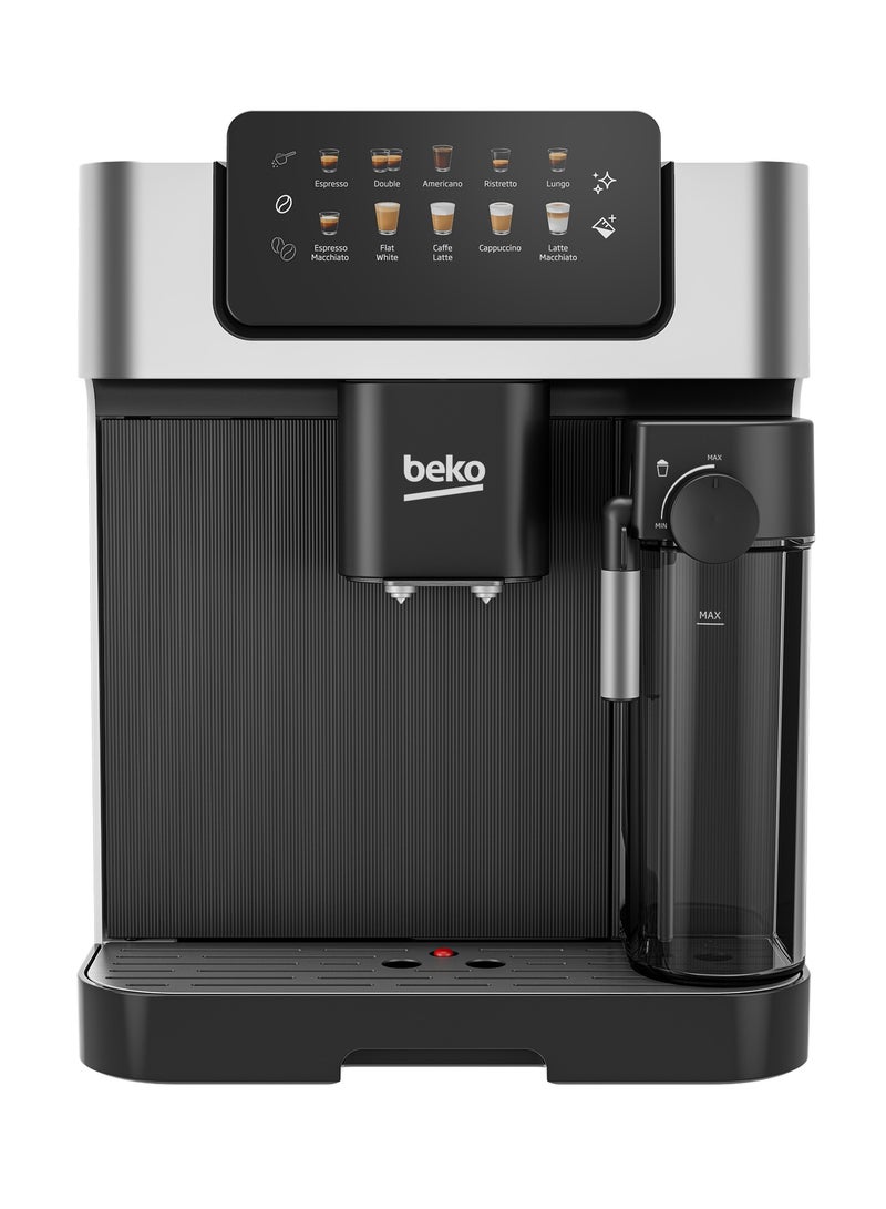 Espresso Machine (19 Bar) - Prepare 13 Types Of Beverages, Including Cappuccino, Latte, And Espresso, With Just One Touch - 2 L 1350 W CEG 7304 X Black