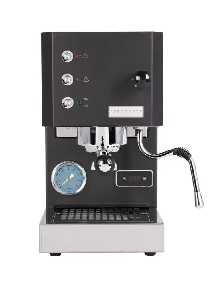 Profitec Go Espresso Machine - Compact Dual Boiler Coffee Maker with PID Temperature Control, Commercial-Grade Portafilter, and Built-In Steam Wand for Perfect Espresso and Cappuccino Brewing - Black Color