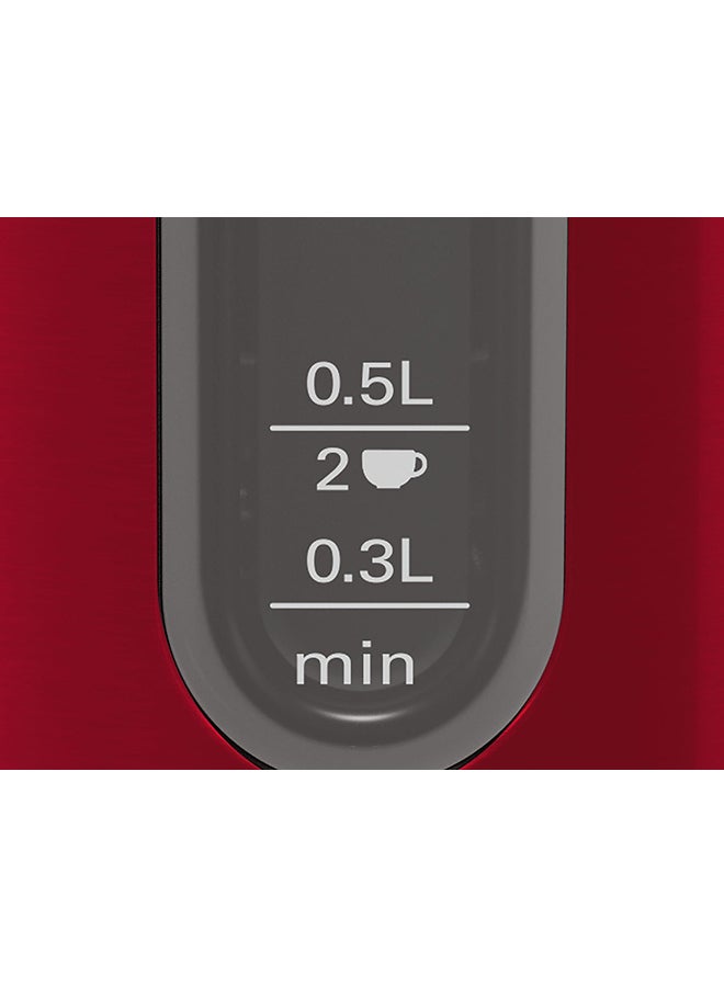 Electric Kettle 1.7 L 3000 W TWK4P434GB Red