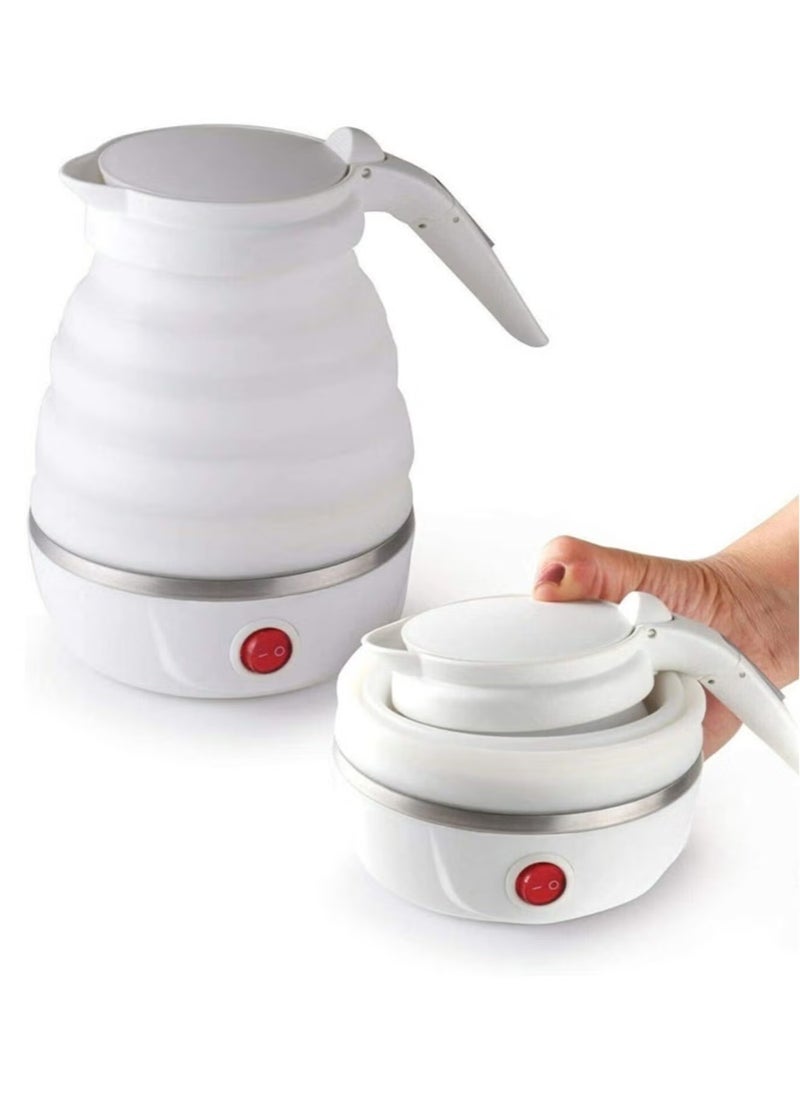 Travel Foldable Fast Boiling Portable Electric Kettle - 220V -600ML for Most Travel and Home & Office Use