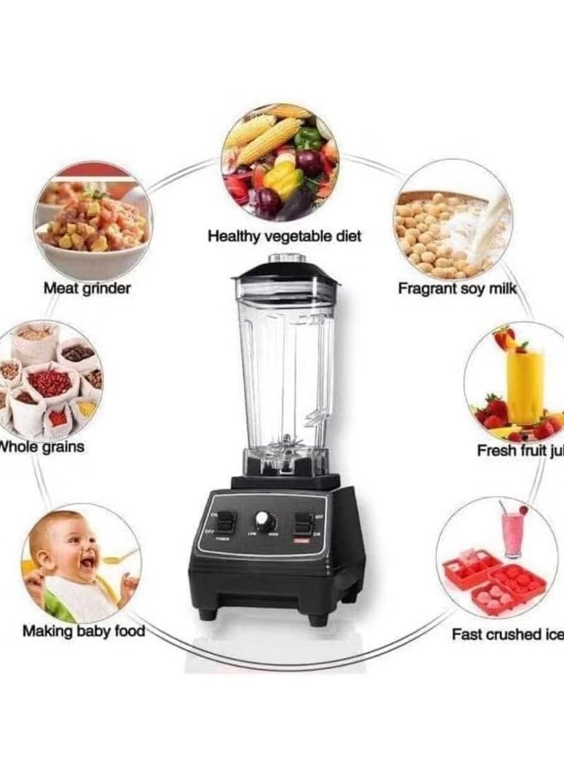 Slivers Criest 4500W Heavy Duty Commercial Grade Blender Multifunctional Juicer Mixer with 2 Jars SC 1589 Dishwasher Safe, Stainless Steel Blades Fruit Processor, Grinder, Smoothie Maker