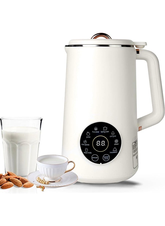 1000ml Nut Milk Maker Machine & Juicer,Multi Functional Automatic Homemade Plant-Based Cow Milk, Soy, Almond, Oat, Juice, Dairy Free Beverages Maker With 12H PreSet/AutoClean/KeepWarm/Boil