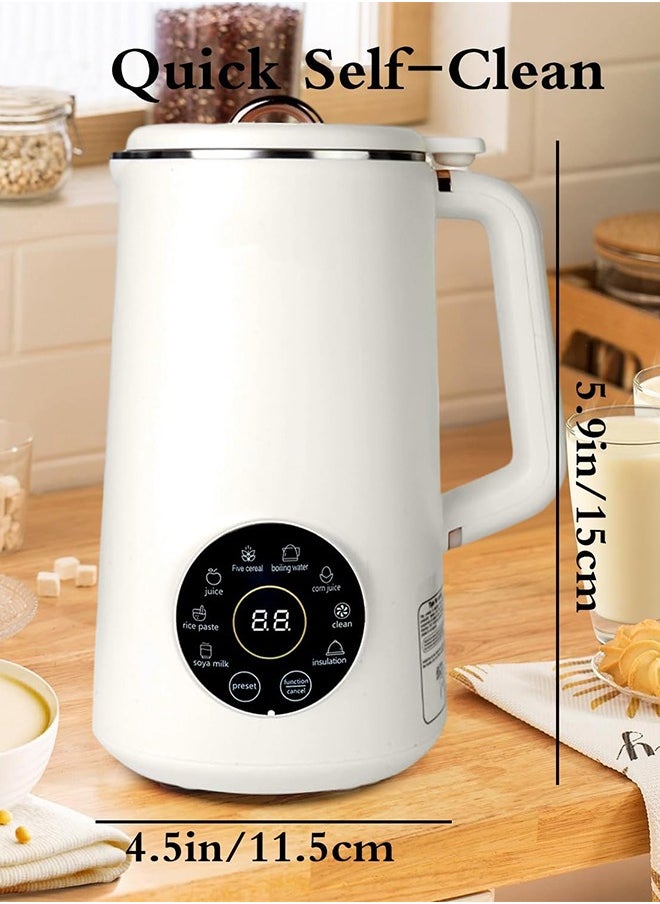 1000ml Nut Milk Maker Machine & Juicer,Multi Functional Automatic Homemade Plant-Based Cow Milk, Soy, Almond, Oat, Juice, Dairy Free Beverages Maker With 12H PreSet/AutoClean/KeepWarm/Boil