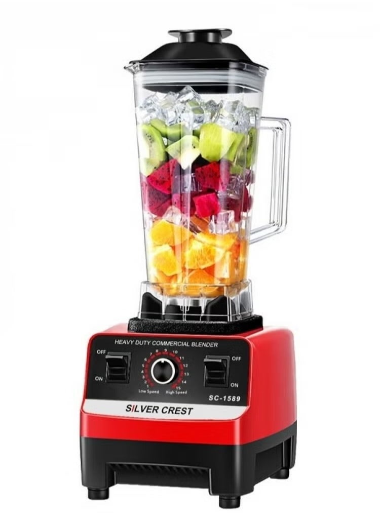 2 in 1 Silver Crest Ultra heavy Duty Blender Machine, SC-1589 Silver Crest Powerful blender and grinder Large Capacity