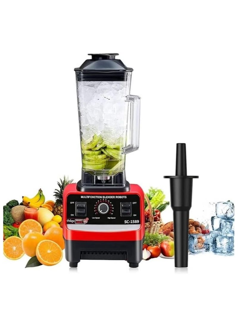 2 In 1 Juicer Mixer4500w Powered Performance Multifunctional Smoothie Maker Grinder Stainless Steel Blades Dishwasher Safe High Kitchen Blender