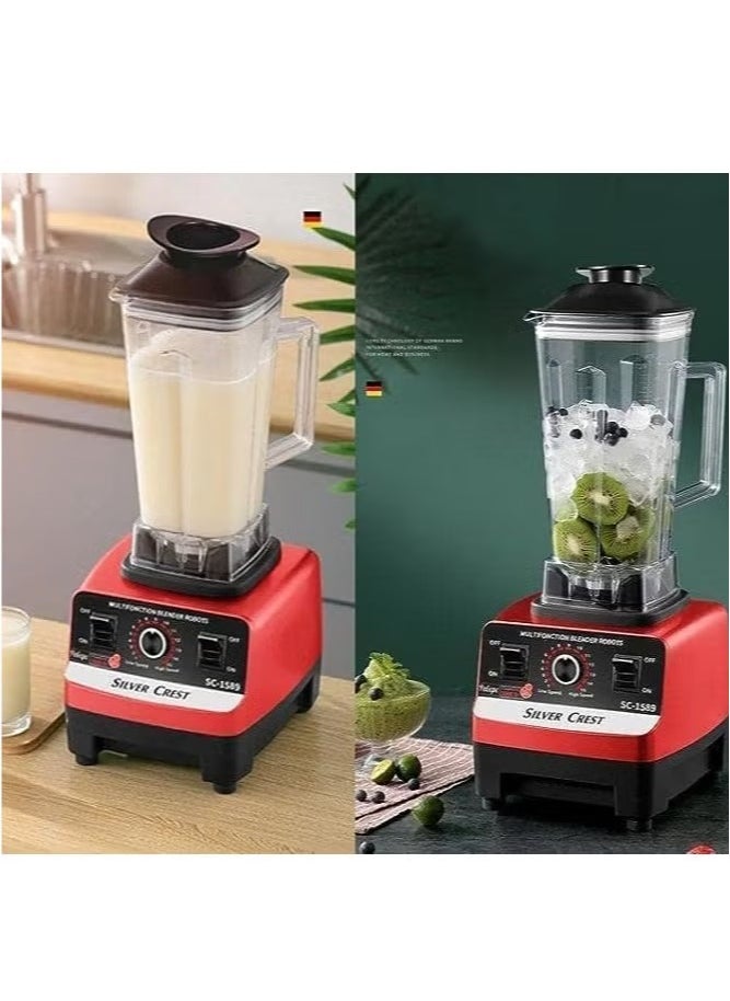 SILVER CREST Juicer Blender 2 in 1 High Speed Stainless Steel Blades Perfect for Smoothies Frozen Desserts Hot Soups and Nut Grinding