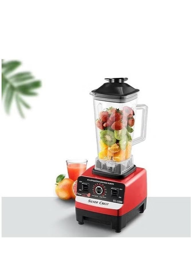 SILVER CREST Juicer Blender 2 in 1 High Speed Stainless Steel Blades Perfect for Smoothies Frozen Desserts Hot Soups and Nut Grinding