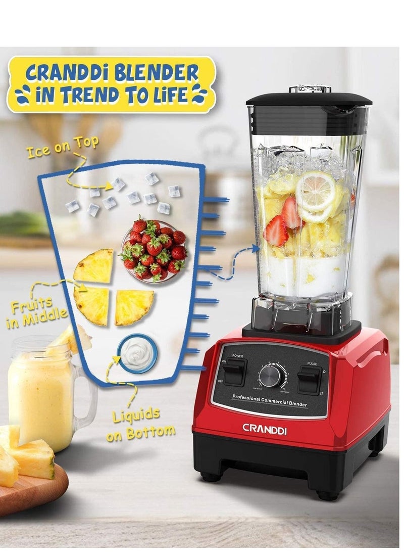 SilverCrest Multi Blender Mixer Juicer Food Professional With Smart 15 Timer Speed Quick Arrow/4500W/Multicolour