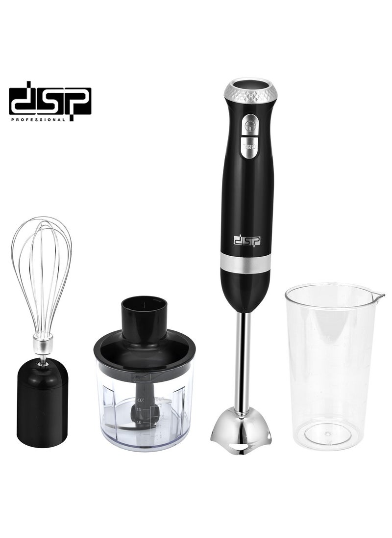 Multifunctional Hand Blender, 4 IN 1 Electric Blender with Chopper, Mixer,Whisk, 700W,KM-1091,Black