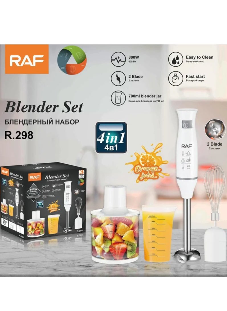 4IN1 Blender Set 700ML 2 Blades 800 Watts