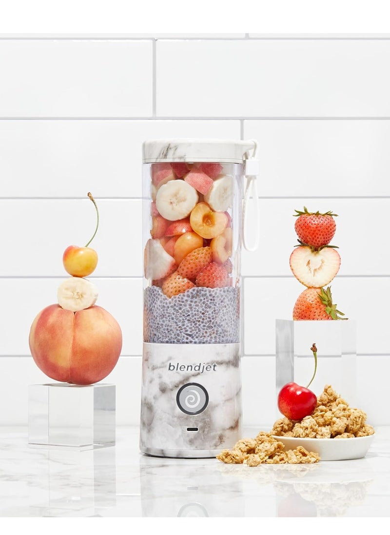 BlendJet 2 Portable Blender| World's Most Powerful 16Oz @22,000 RPM, 6 Stainless Steel Blades, Ice Crasher, USB-C Charging, Leak Proof, Self Cleaning